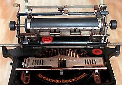 Undersidan av valsen på Remington